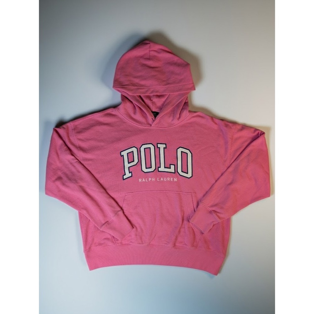 Polo Ralph Lauren Pink Graphic Logo Hoodie Sweatshirt XL